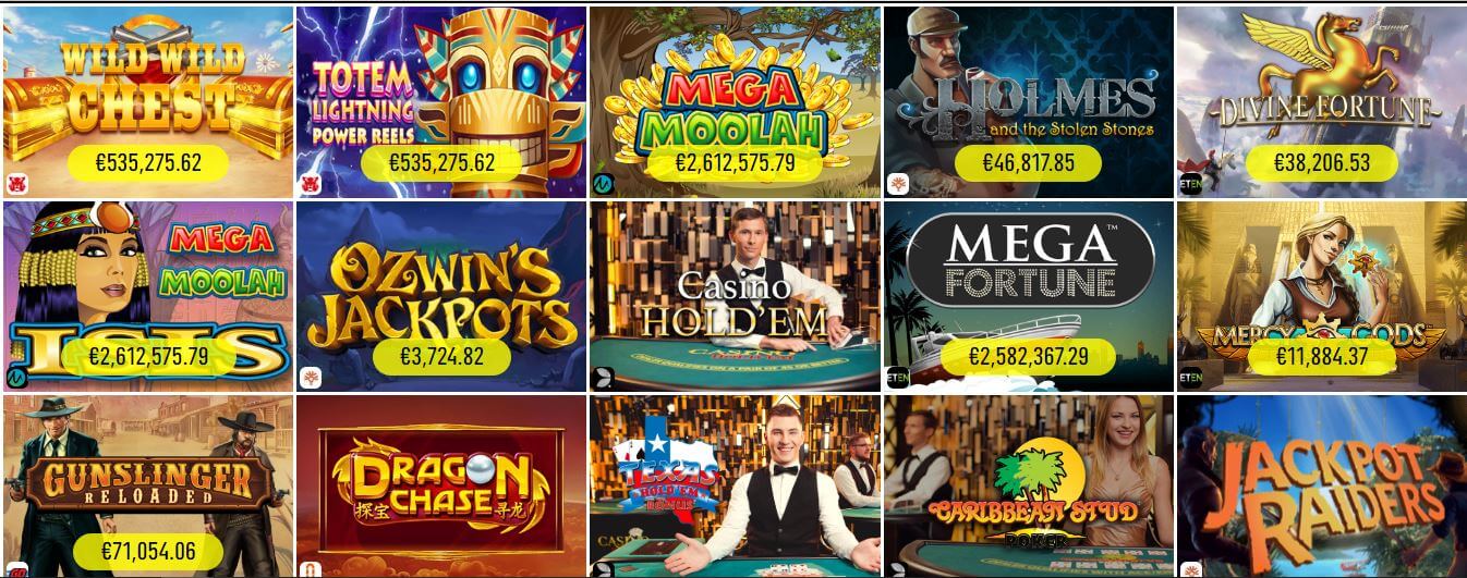 spinit different jackpot slots