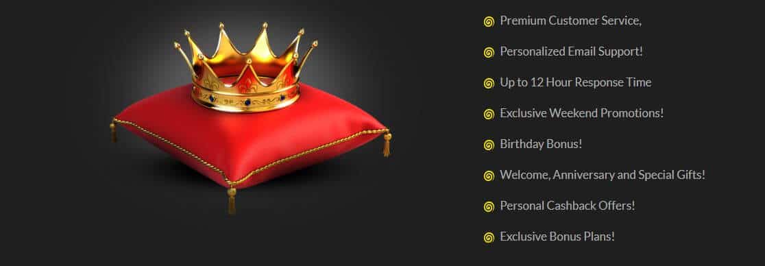 spinit casino - crown on a pillow