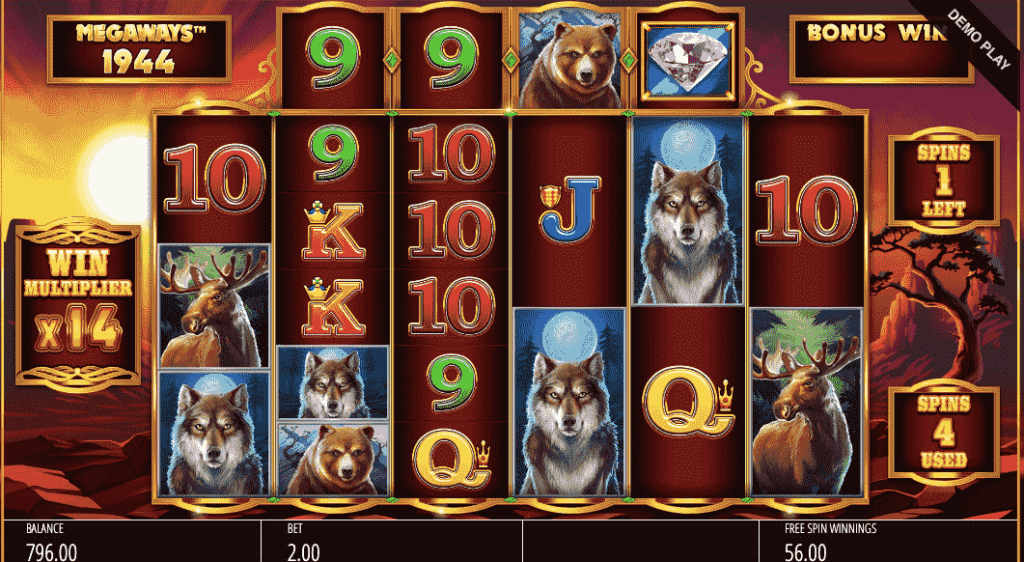Buffalo Rising Megaways slot view