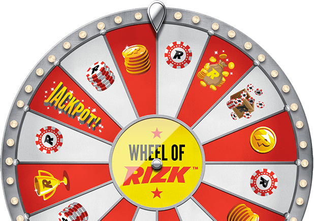 Win free spins and bonuses in Wheel of Rizk!