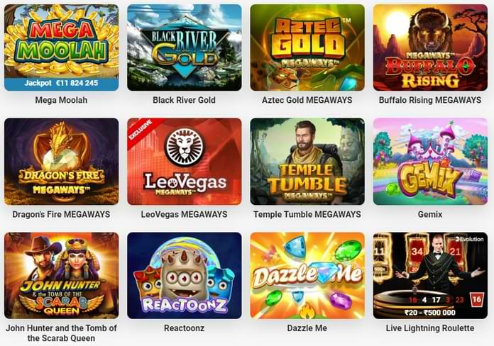 Leovegas' top games
