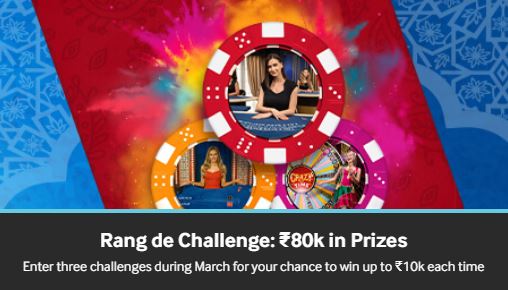 betway indian offer rang de challenge march