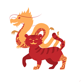 dragon and tiger icon