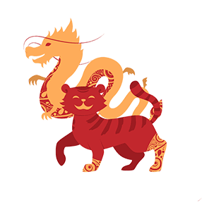 dragon and tiger icon