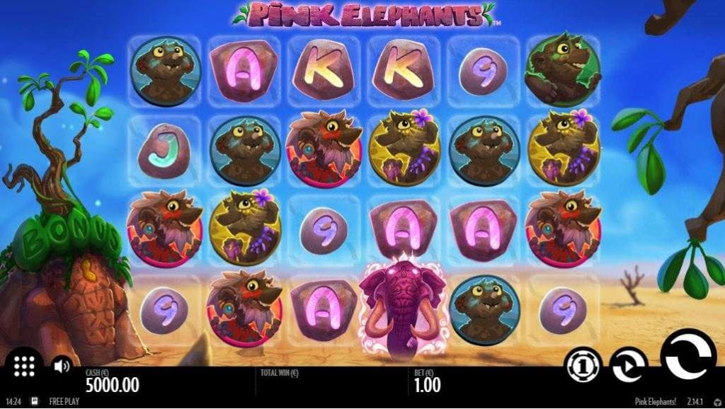 Pink elephants slot game from thunderkick
