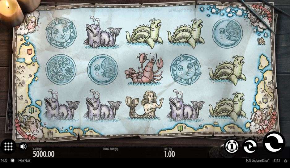 Uncharted Seas Slot game from Thunderkick