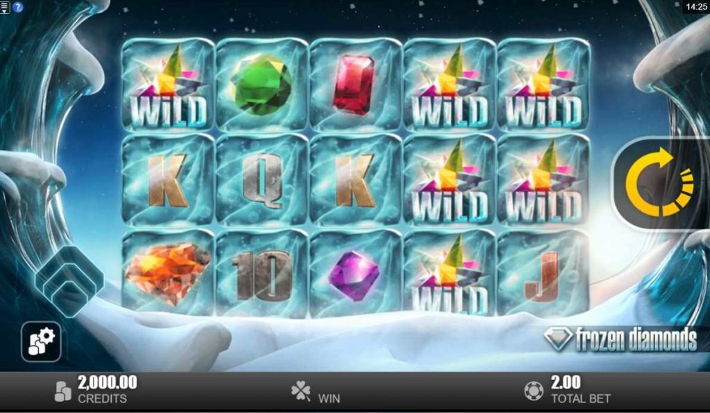 frozen diamonds slot game.
