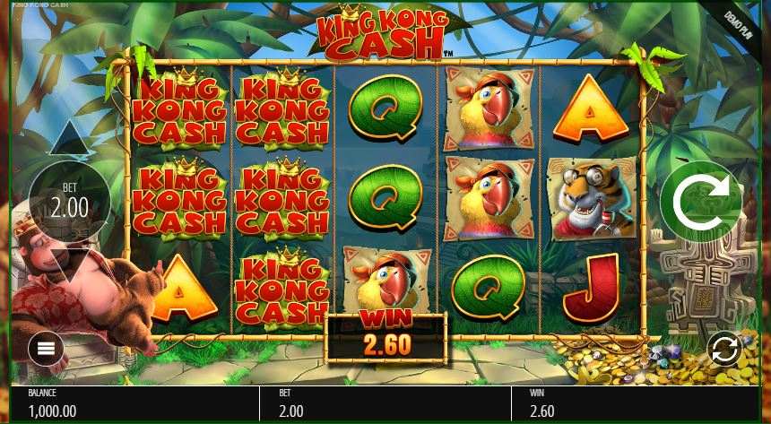 king kong cash slot game.